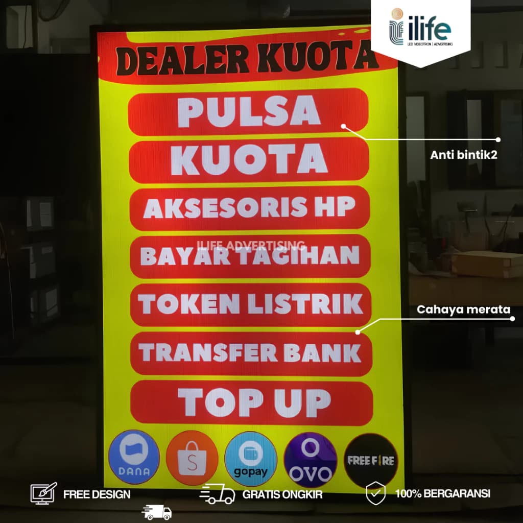 Neonbox backlite flexy banner | Sisi Samping ACP thumbnail 5