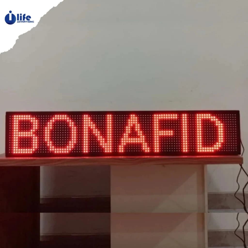 Huruf Berjalan LED / Running Text Custom (Satu Sisi & Full Color) thumbnail 3