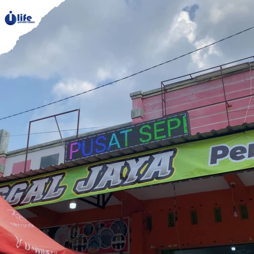 Huruf Berjalan LED / Running Text Custom (Satu Sisi & Full Color) thumbnail 7